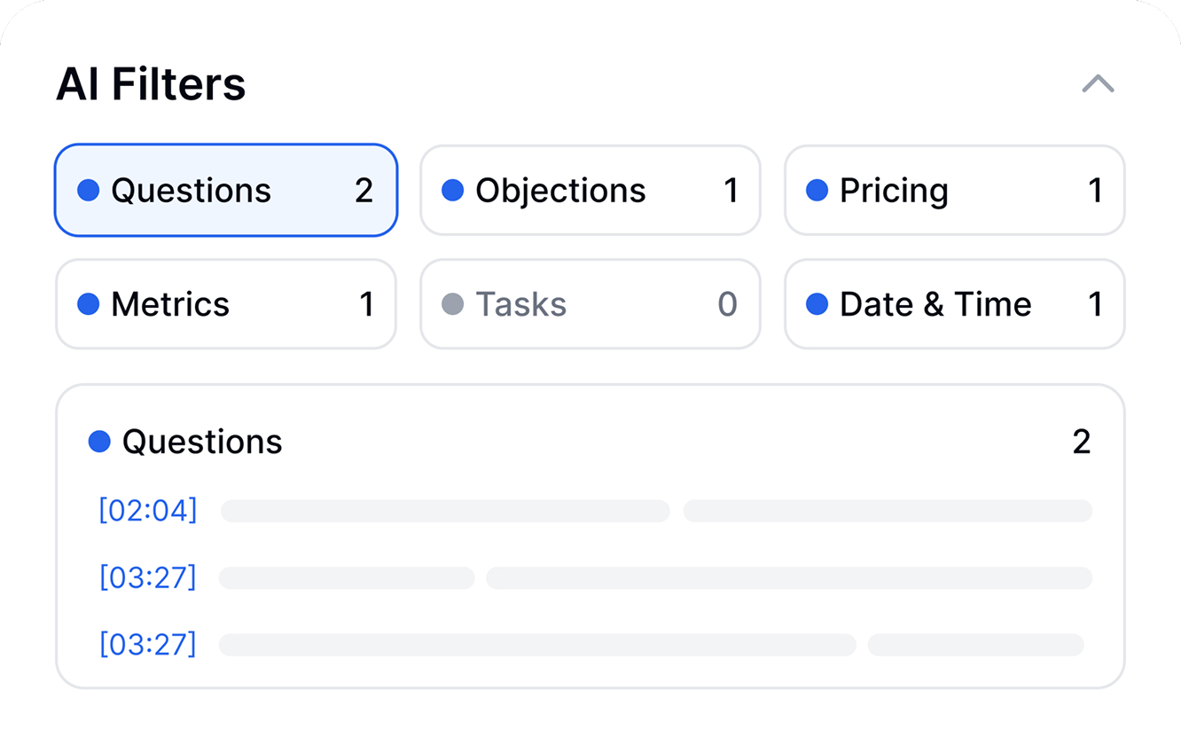 لوحة إدارة ملفات Transkriptor التي تتضمن نسخًا قابلة للبحث، ومجلدات اجتماعات منظمة، وملاحظات.