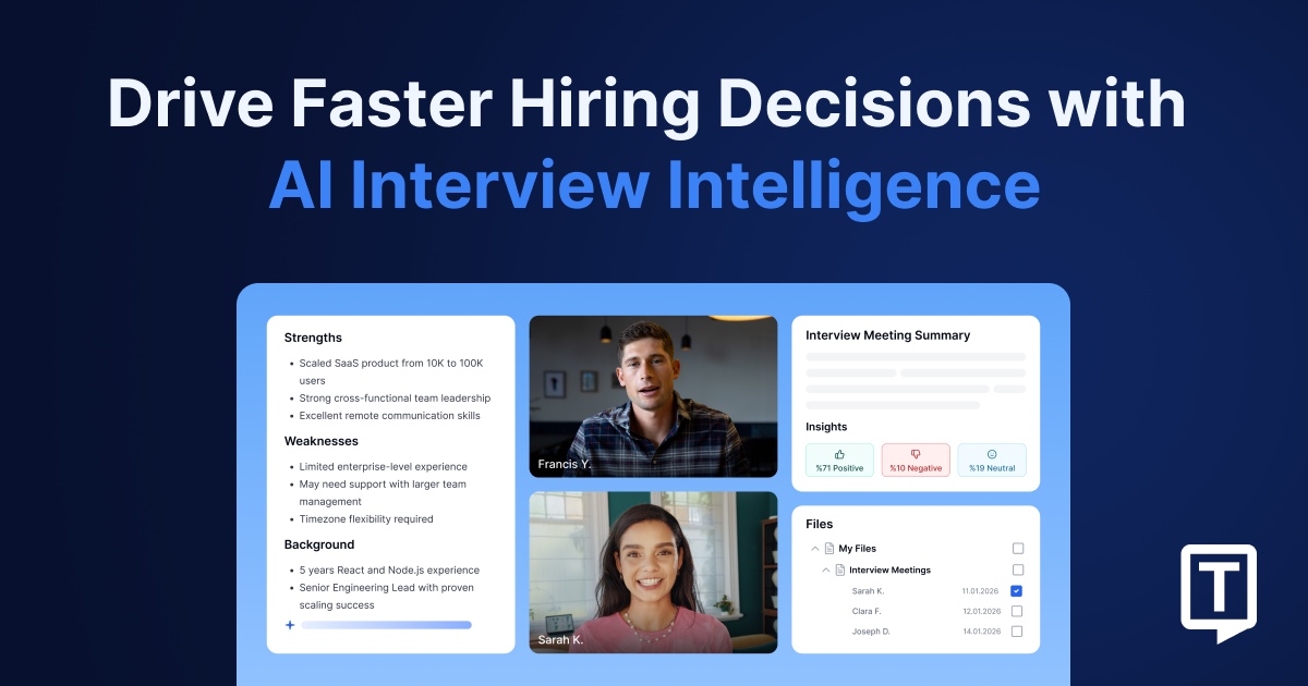 AI Interview Intelligence for Faster Hiring