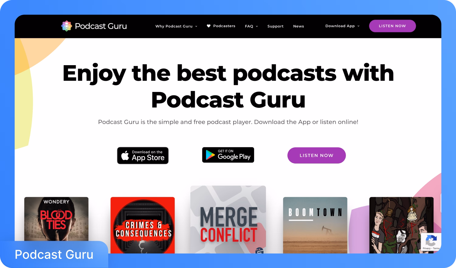 Geniet van toppodcasts met de Podcast Guru app, beschikbaar in de App Store en Google Play.